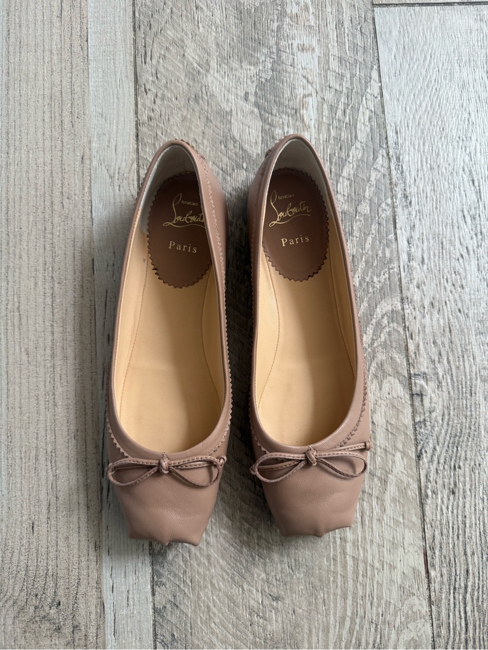 Christian Louboutin Mamadrague leather ballet flats - Picture 6 of 7